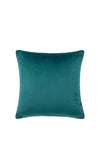 Paoletti Meridian Velvet Cushion 55x55cm, Teal