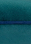 Paoletti Meridian Velvet Cushion 55x55cm, Teal
