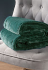 Riva Paoletti Contemporary Empress Large Faux Fur Throw, Emerald
