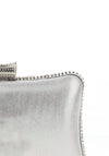 Zen Collection Diamante Pearl Clutch Bag, Silver
