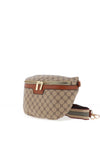 Zen Collection Monogram Mini Crossbody Bag, Taupe