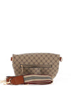 Zen Collection Monogram Mini Crossbody Bag, Taupe