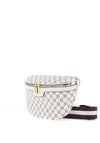 Zen Collection Monogram Mini Crossbody Bag, White