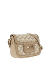 Zen Collection Monogram Print Crossbody Bag, Beige