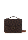 Zen Collection Geo Check Flap Over Grab Bag, Camel
