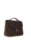 Zen Collection Geo Check Flap Over Grab Bag, Camel