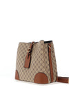 Zen Collection Monogram Bucket Shoulder Bag, Taupe