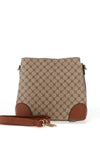 Zen Collection Monogram Bucket Shoulder Bag, Taupe
