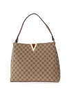 Zen Collection Monogram Small Grab Bag, Taupe