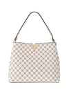 Zen Collection Monogram Small Grab Bag, White