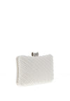 Zen Collection Pearl Detailed Clutch Bag, White