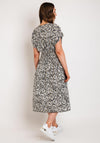 Serafina Collection One Size Paisley Print Midi Dress, Black & White