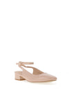 Zen Collection Patent Sling Back Shoes, Beige