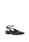 Zen Collection Patent Sling Back Shoes, Black