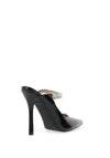 Zen Collection Patent Embellished Strap Heeled Shoes, Black