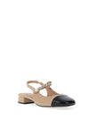 Zen Collection Chain Sling Back Shoes, Beige
