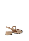 Zen Collection Chain Sling Back Shoes, Beige