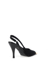 Zen Collection Boucle Sling Back Heeled Shoes, Black