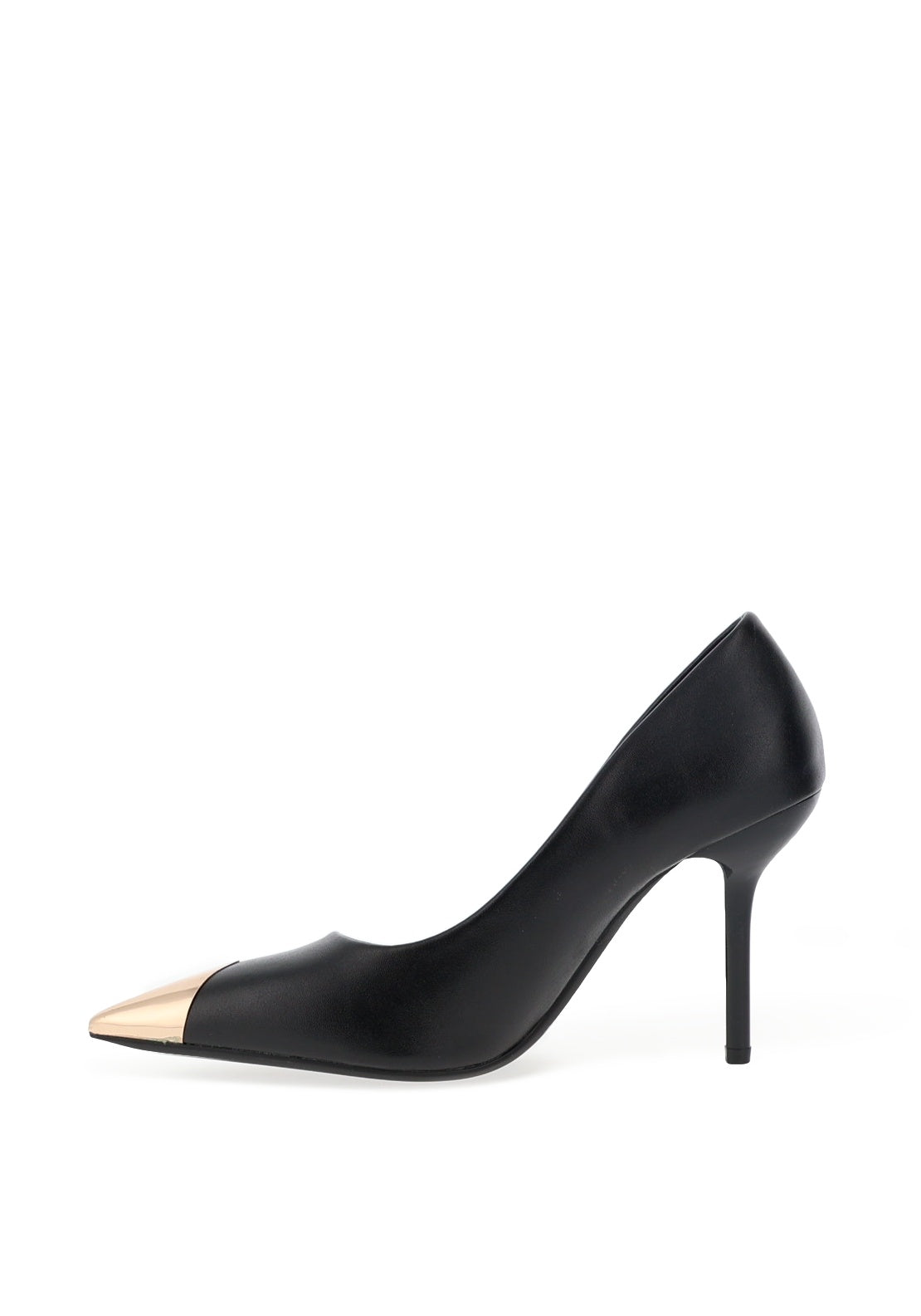slim fit dress slacks Zen Collection Gold Toe Heeled Court Shoes, Black