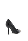 Zen Collection Gold Toe Heeled Court Shoes, Black