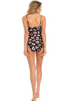 Pastunette Beach Animal Print Scoop Back Swimsuit, Black