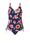Pastunette Beach Prothese Floral Print Tankini, Navy