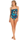 Pastunette Beach Floral Soft Cup Swimsuit, Navy Multi