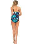 Pastunette Beach Floral Soft Cup Swimsuit, Navy Multi