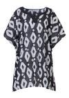 Pastunette Geometric Beach Kaftan, Black