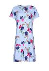 Pastunette Deluxe Floral Short Sleeve Nightdress, Blue