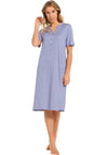 Pastunette Deluxe Floral Nightdress, Blue
