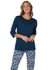 Pastunette Bloom Capri Pyjama Set, Blue