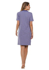 Pastunette Geometric Short Sleeve Nightdress, Purple