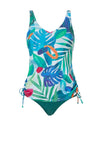 Pastunette Tropical Print Tankini Set, Green