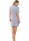 Pastunette Floral Stripe Nightdress, Grey