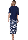 Pastunette Mosaic Capri Pyjama Set, Navy