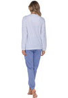 Pastunette Dot Long Sleeve Pyjama Set, Blue