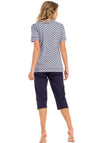 Pastunette Shell Print Pyjama Set, Navy