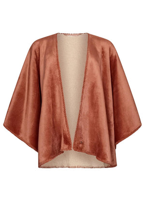 Pastunette Sherpa Fleece Cape, Orange