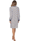 Pastunette Moonlite Floral Long Sleeve Nightdress, Navy
