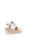 Patrizio Como Agerola Velcro Strap Wedge Sandals, White