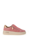 Patrizio Como Atri Faux Suede Side Zip Platform Trainers, Pink