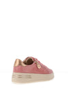 Patrizio Como Atri Faux Suede Side Zip Platform Trainers, Pink