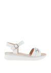 Patrizio Como Bacoli Patent Sandals, White