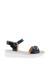 Patrizio Como Bacoli Patent Sandals, Navy