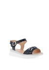 Patrizio Como Bacoli Patent Sandals, Navy