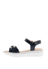 Patrizio Como Bacoli Patent Sandals, Navy