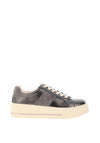 Patrizio Como Desio Shimmering Leather Trainers, Grey