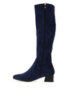 Patrizio Como Emmetton Heeled Knee High Boots, Navy