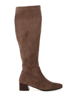 Patrizio Como Emmetton Heeled Knee High Boots, Taupe